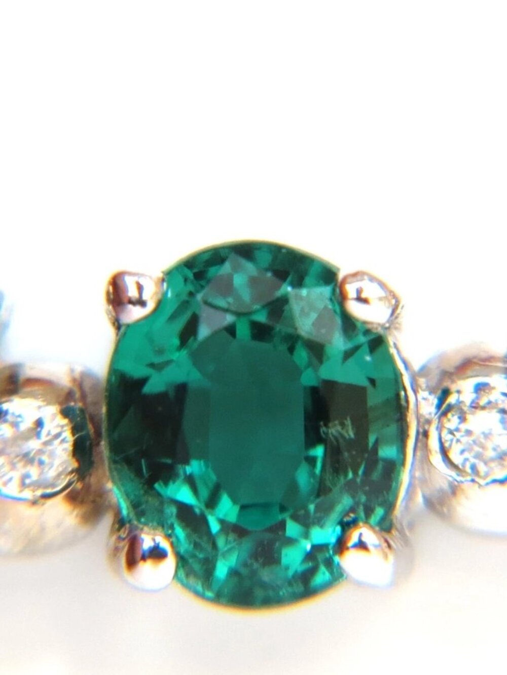 3.60CT NATURAL RUBY EMERALD SAPPHIRE DIAMONDS NECKLACE F/VS ARCH & BY YARD*